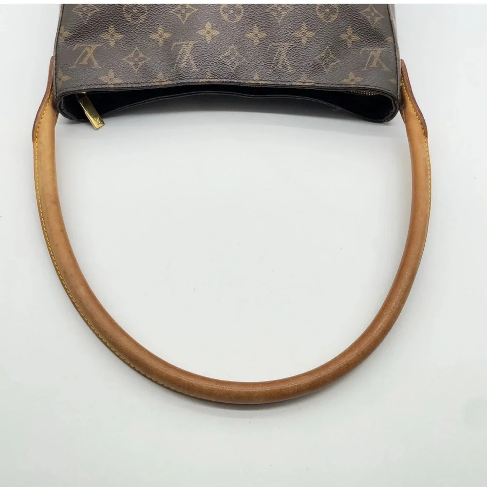 Louis Vuitton Looping Shoulder Bag GM Brown- authentic EUC